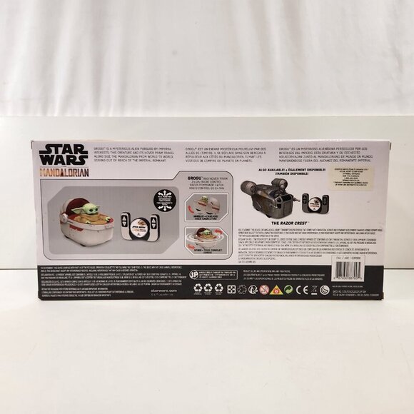 Star Wars Mandalorian Grogu & Hover Pram RC Remote Control Disney NEW - Picture 9 of 12